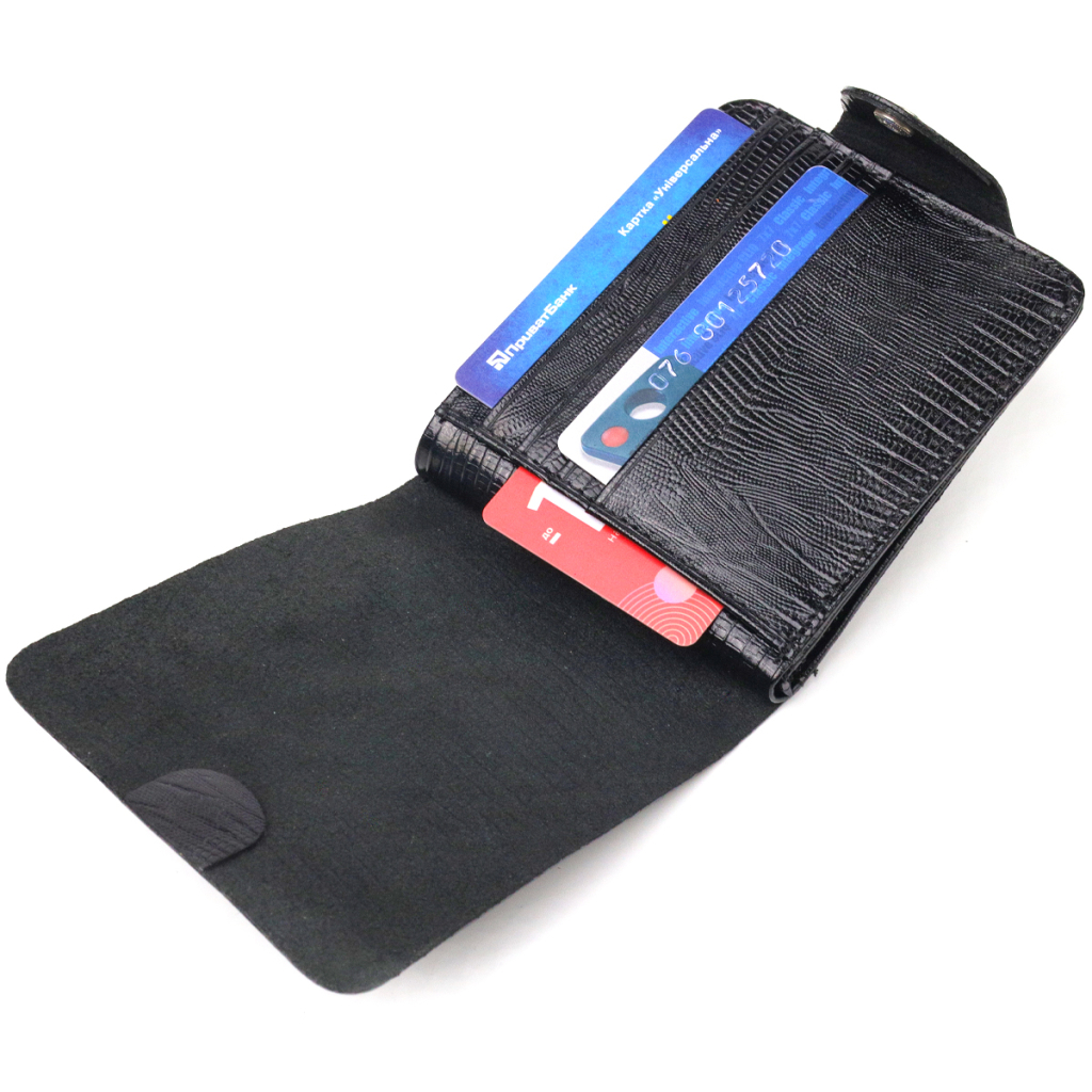 Портмоне Canpellini З натуральної шкіри Чорне (21575) - зображення 6