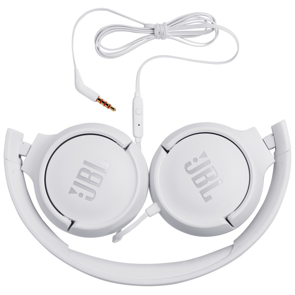 Навушники JBL T500 White (JBLT500WHT) - зображення 4