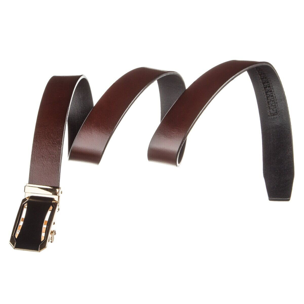 Ремінь Vintage З автоматичною пряжкою Коричневий (20209) - зображення 5