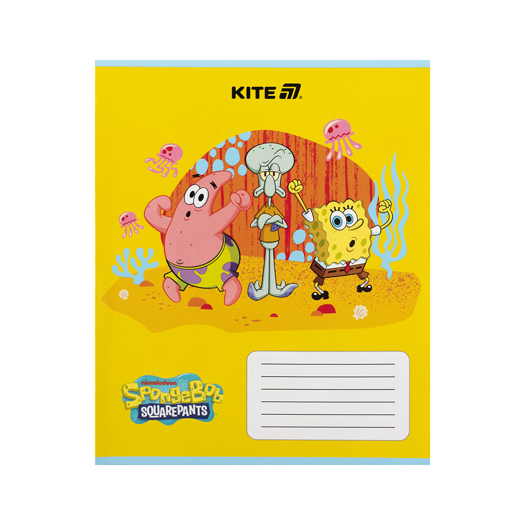Зошит Kite SpongeBob SquarePants, 12 аркушів, коса лінія (SB25-235) - зображення 8