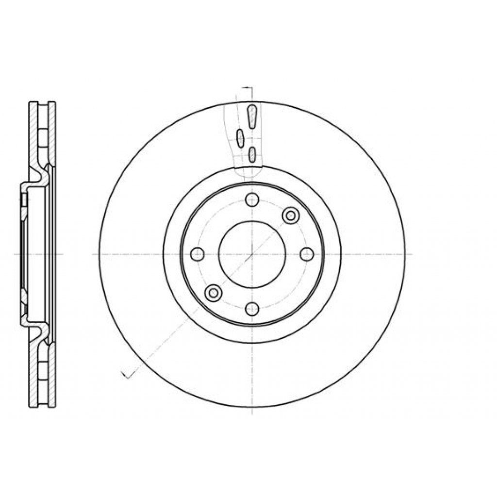 Гальмівний диск REMSA 61059.10 - зображення 1