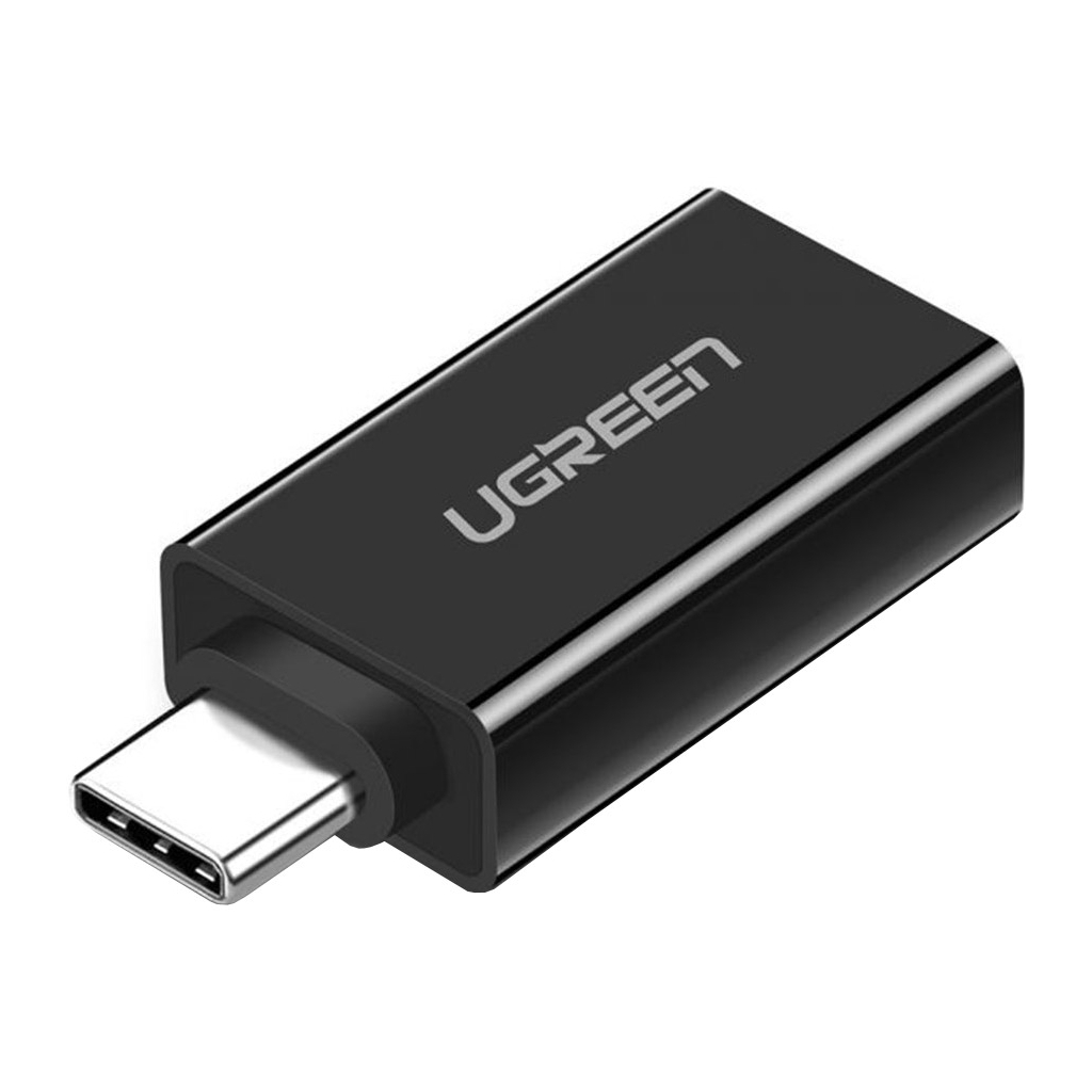 Перехідник OTG USB 3.0 AF to USB-C US173 black Ugreen (20808) - зображення 1