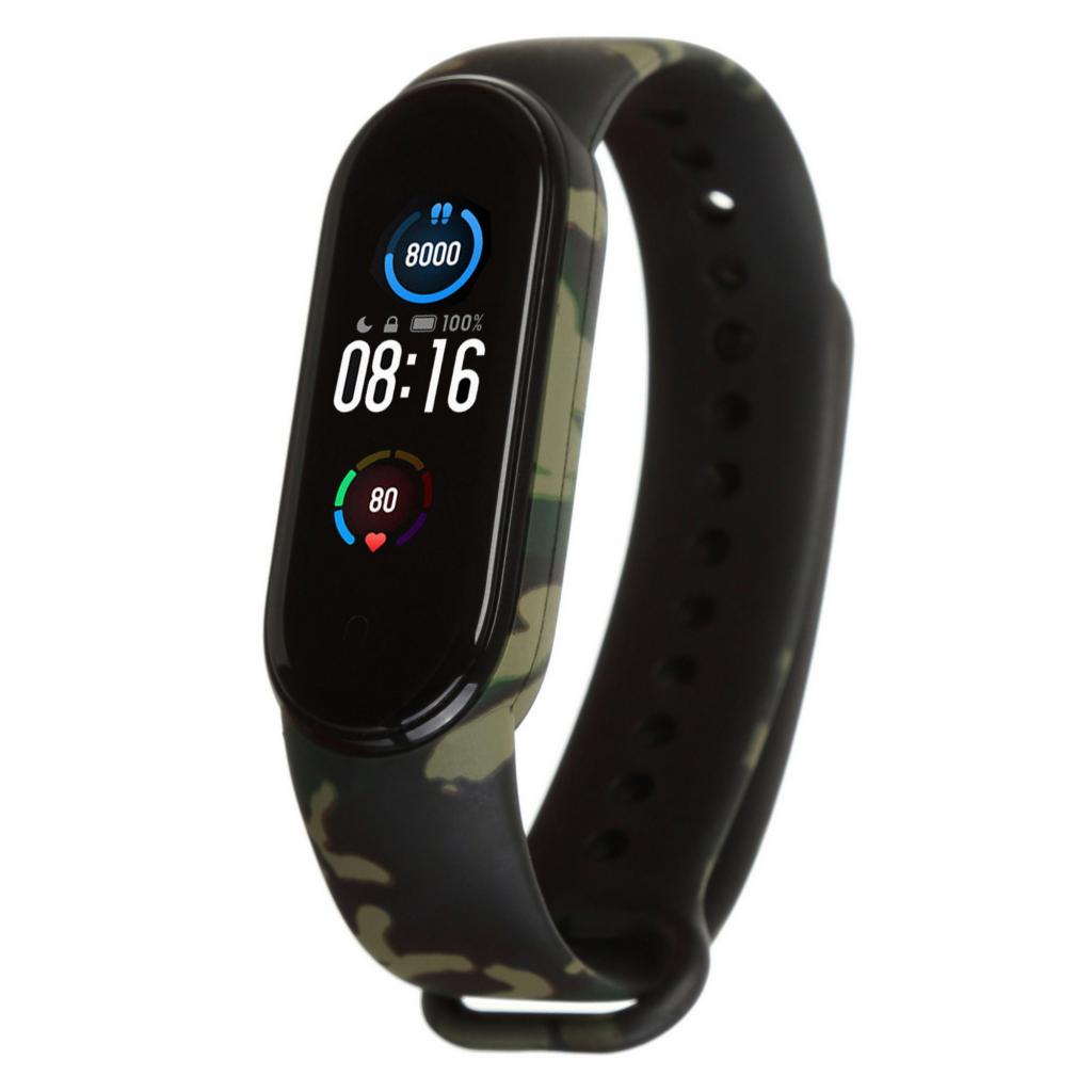 Ремінець до фітнес браслета Armorstandart для Xiaomi Mi Band 5 Khaki Green (ARM57018) - зображення 1