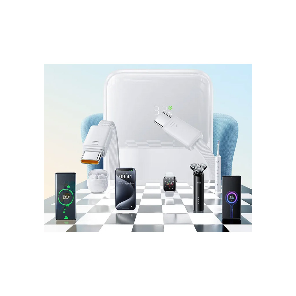 Батарея універсальна Baseus Comet 20000mAh 30W, White (P10022509222-00) (P10022509212-00) - зображення 3