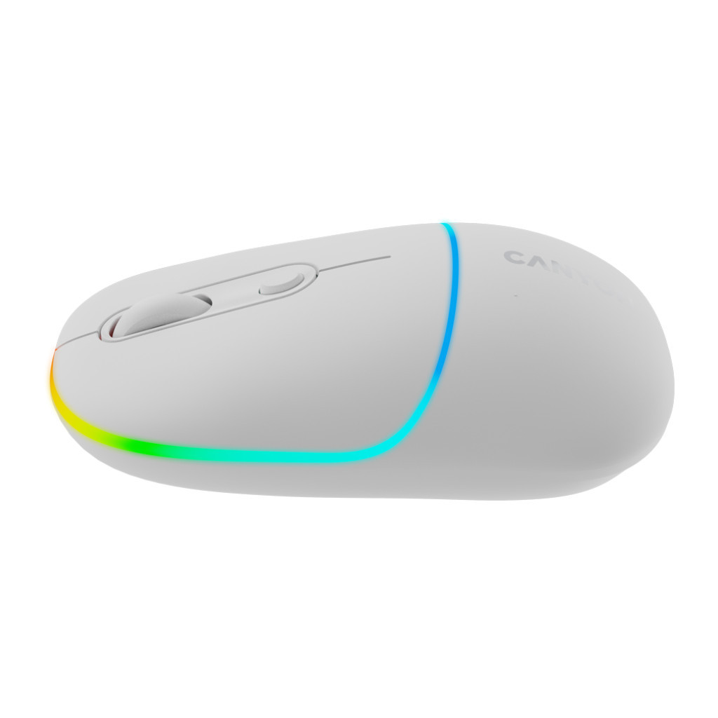 Мишка Canyon MW-22 Dual Band RGB Wireless Snow White (CNS-CMSW22SW) - зображення 4