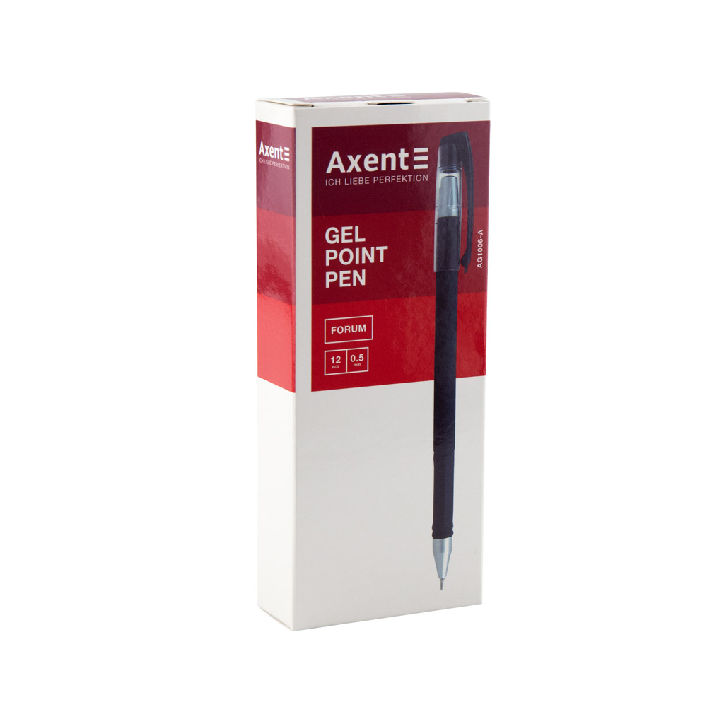 Ручка гелева Axent Forum 0.5 мм Синя (AG1006-02-A) - зображення 2