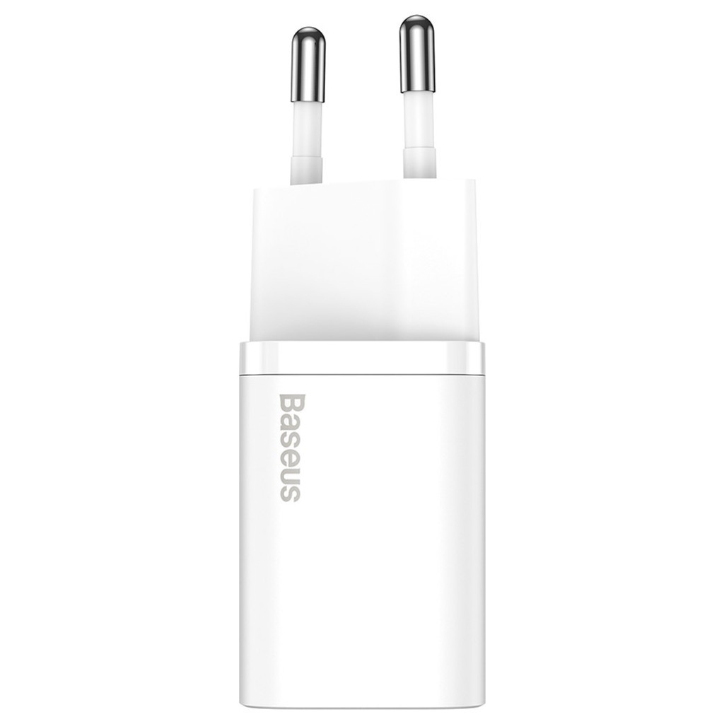 Зарядний пристрій Baseus Super Si 1C 20W With Simple Wisdom Data Cable Type-C/iP White (TZCCSUP-B02) - изображение 2