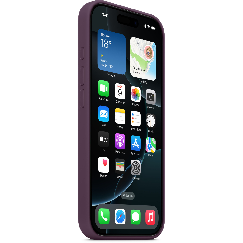 Чохол до мобільного телефона Apple iPhone16 Pro Silicone Case with MagSafe - Plum (MYYM3ZM/A) - зображення 2