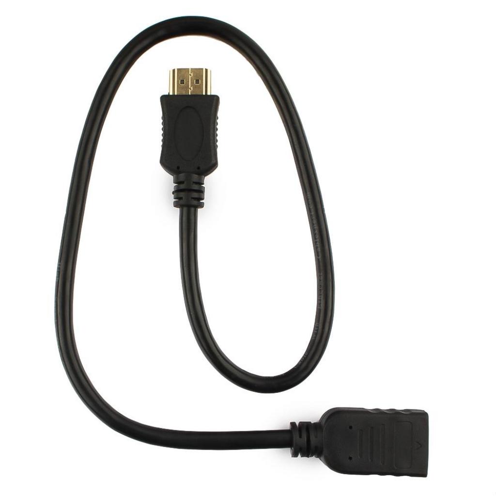 Кабель мультимедійний HDMI male to female 0.5m Cablexpert (CC-HDMI4X-0.5M) - изображение 4