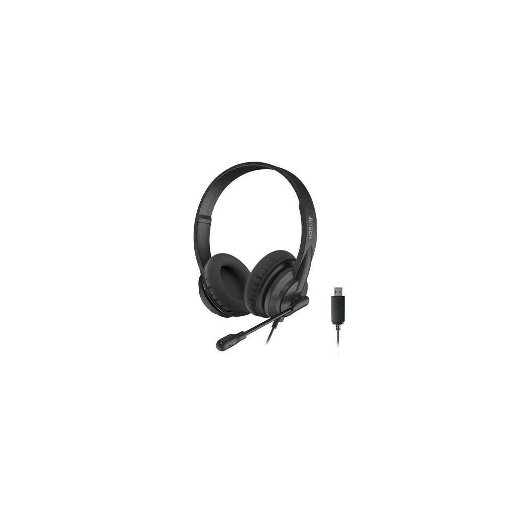 Навушники A4Tech HU-10 Black - зображення 1