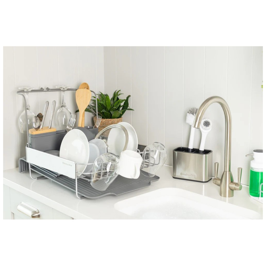 Сушарка для посуду KitchenAid Sinkware 61,5 x 38,5 x 37,5 см сірий (KEG896BXCGA) - зображення 12