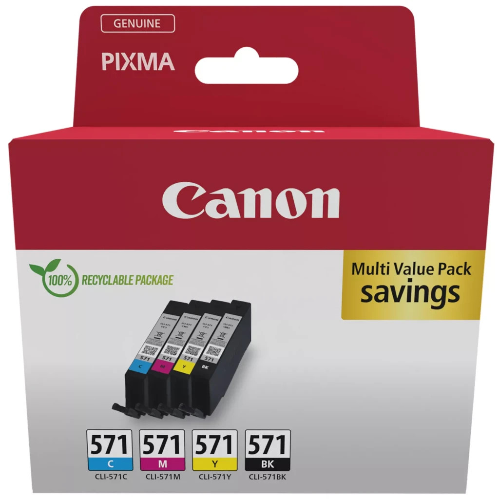 Картридж Canon CLI-571 BK,C,M,Y Colors (0386C008) - зображення 2