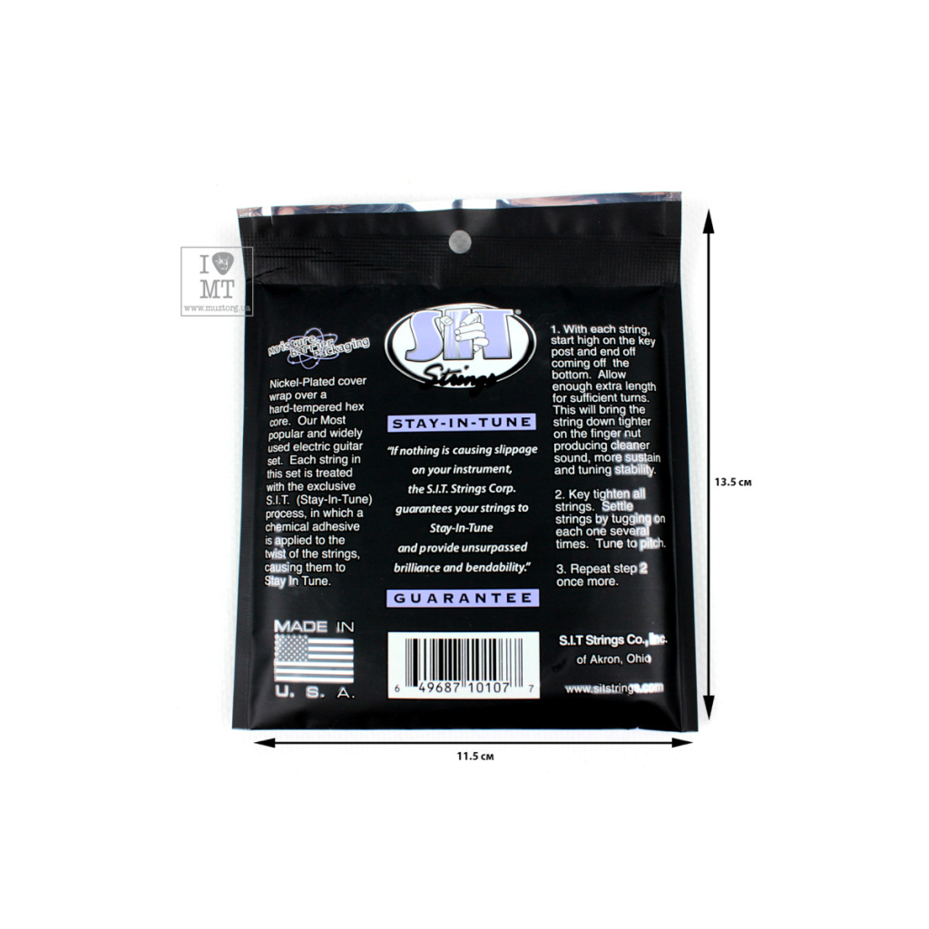 Струни для гітари SIT Strings S1052 (10-52) (226915) - зображення 2