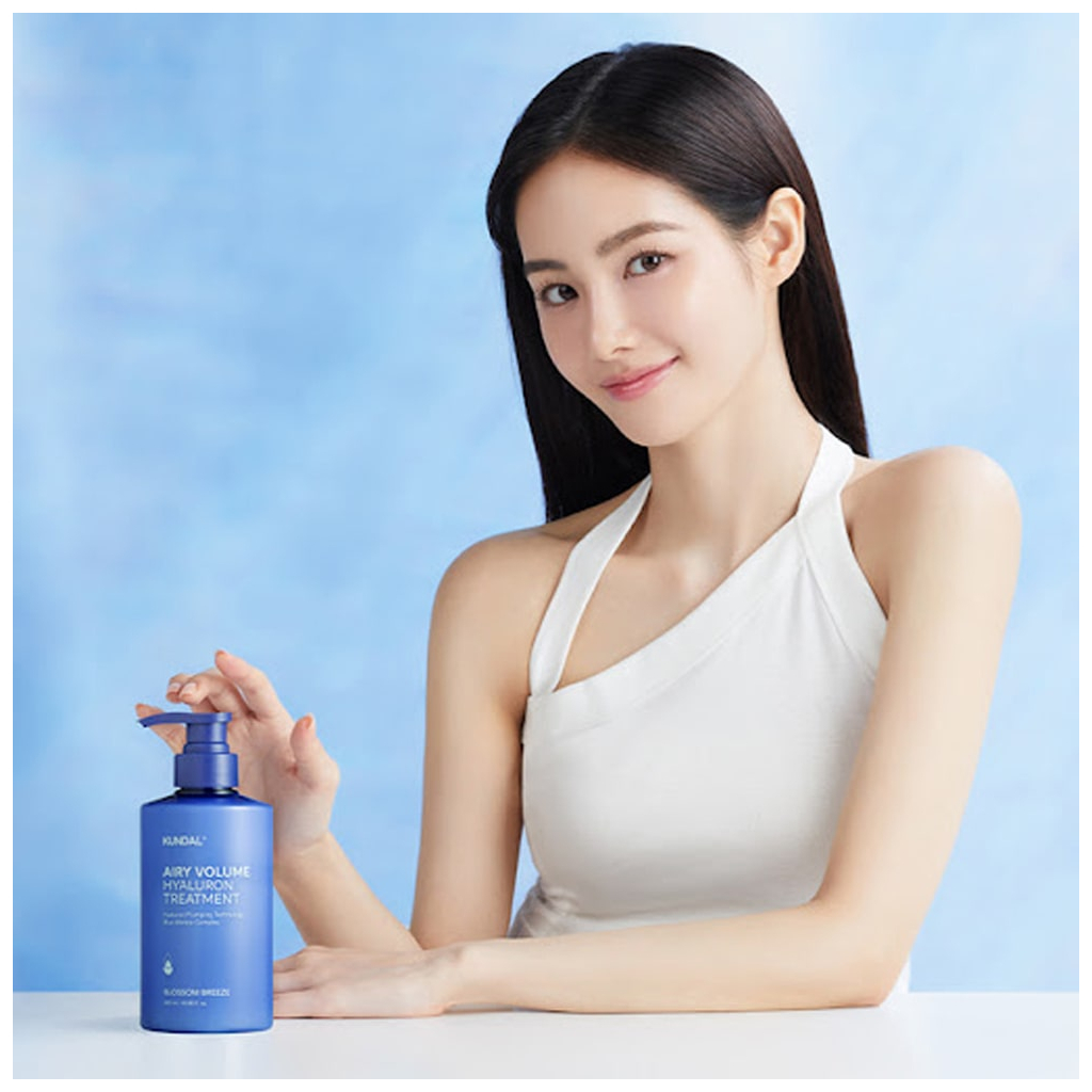 Маска для волосся Kundal Airy Volume Hyaluron Treatment Blossom Breeze 500 мл (8809953774530) - зображення 3