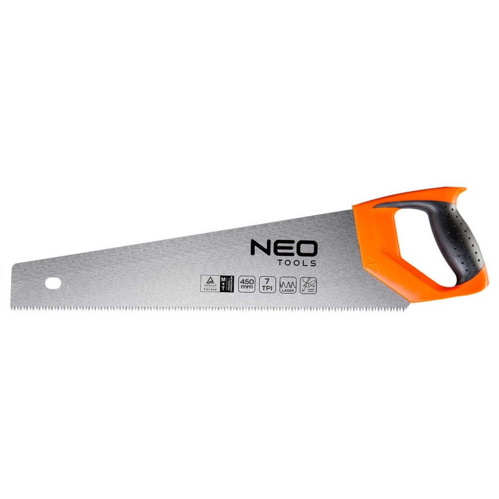 Ножівка Neo Tools по дереву, 450 мм, 7TPI (41-036) - зображення 1