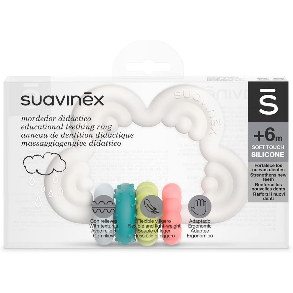 Прорізувач Suavinex силіконовий з бряскальцем/ мультиколір (401439) - зображення 2