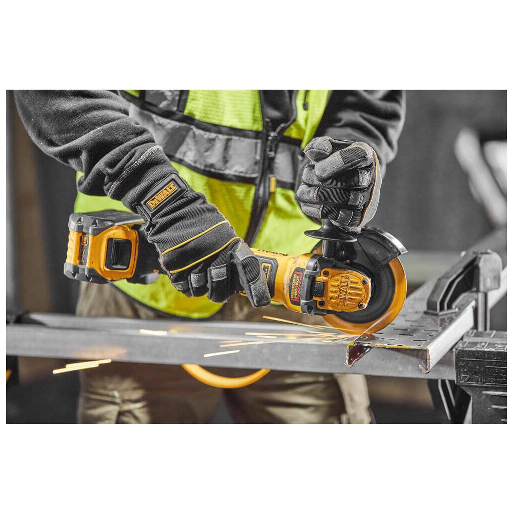 Шліфувальна машина DeWALT 18В XR Li-lon FLEXVOLT, 6Ah, 125 мм, 9000 об/хв, вага 1.81 кг (DCG409T1) - зображення 8