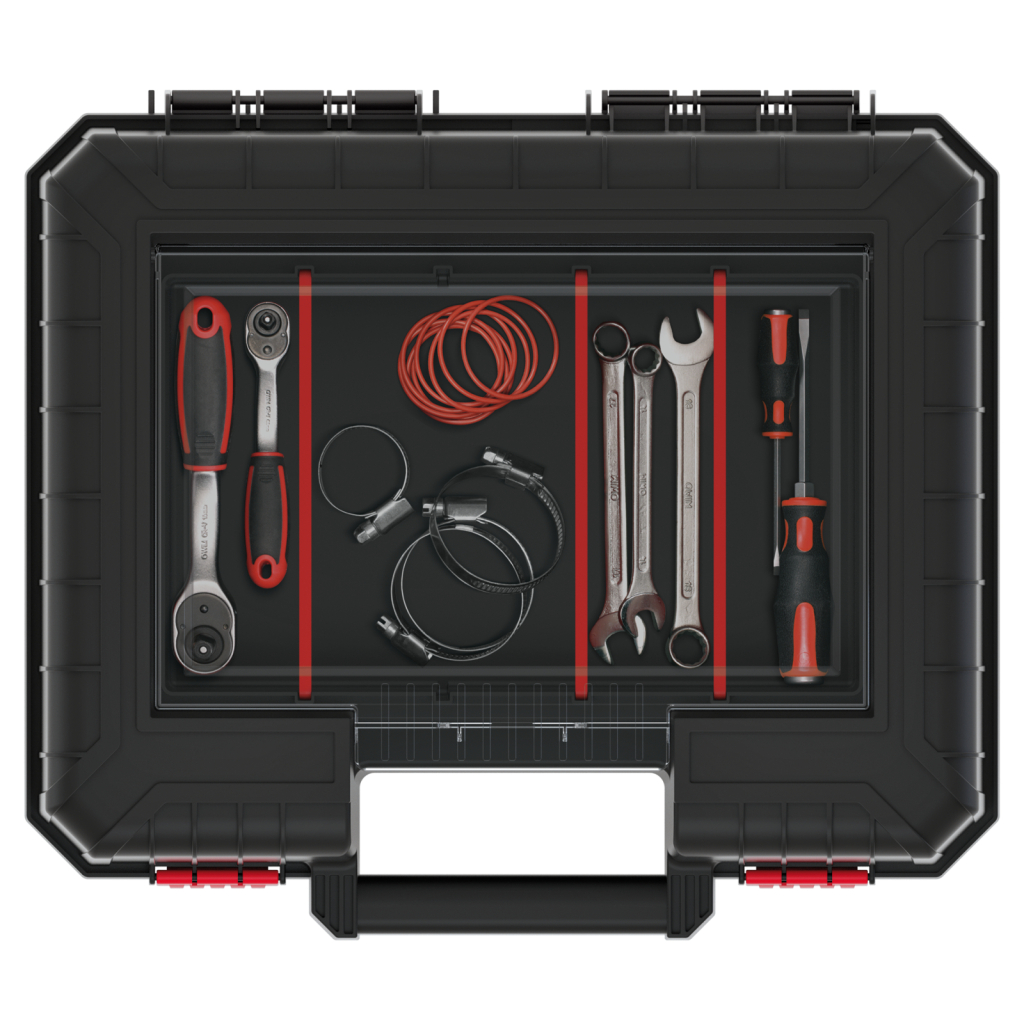 Ящик для інструментів Kistenberg 15", 384*335*144, HEAVY tool case, KHV40S (KHV40S) - зображення 4