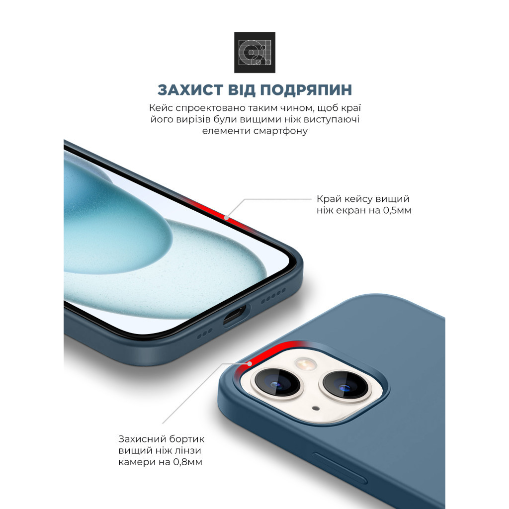 Чохол до мобільного телефона Armorstandart ICON2 Case Apple iPhone 15 Plus Storm Blue (ARM70514) - зображення 5