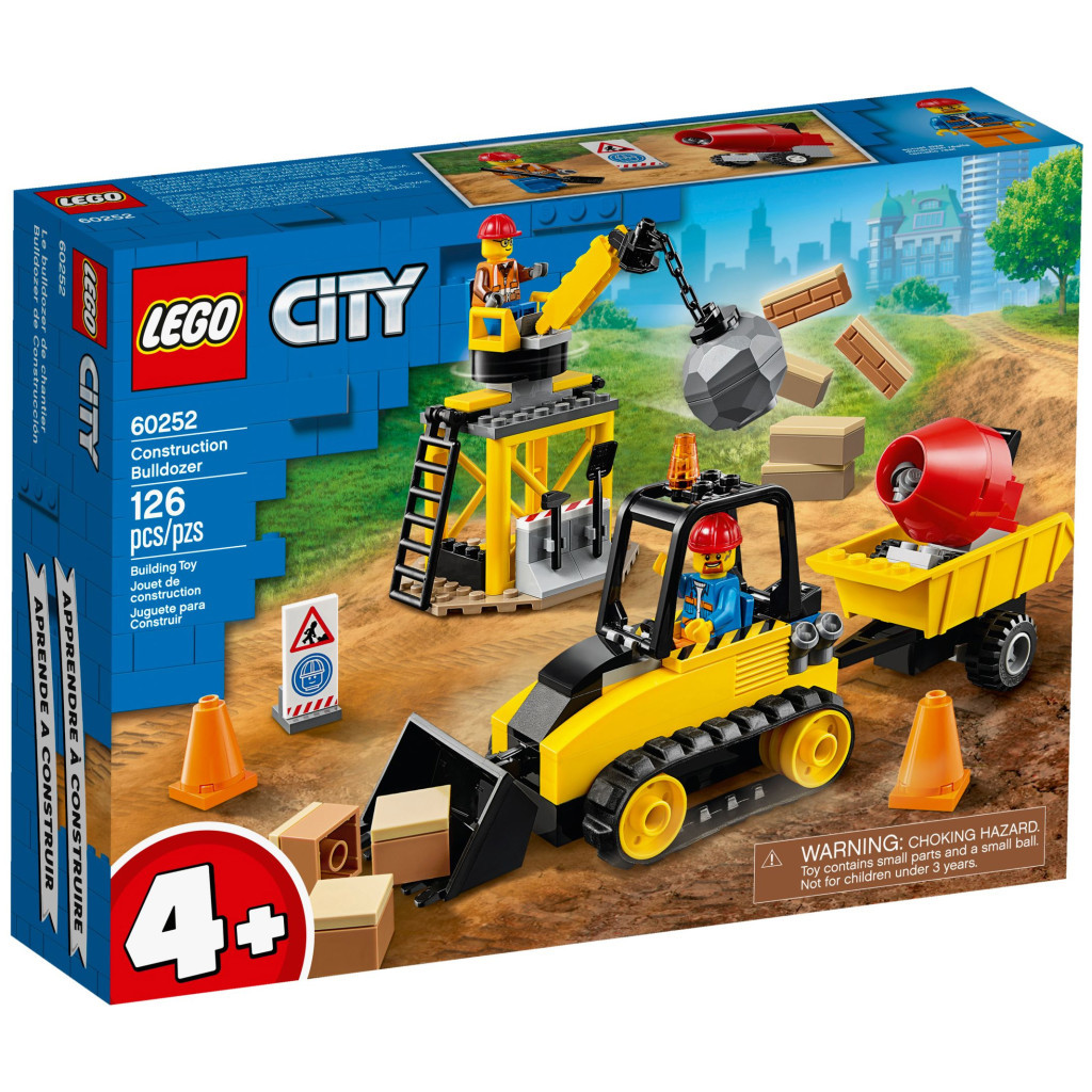 Конструктор LEGO City Great Vehicles Будівельний бульдозер 126 деталей (60252) - зображення 1