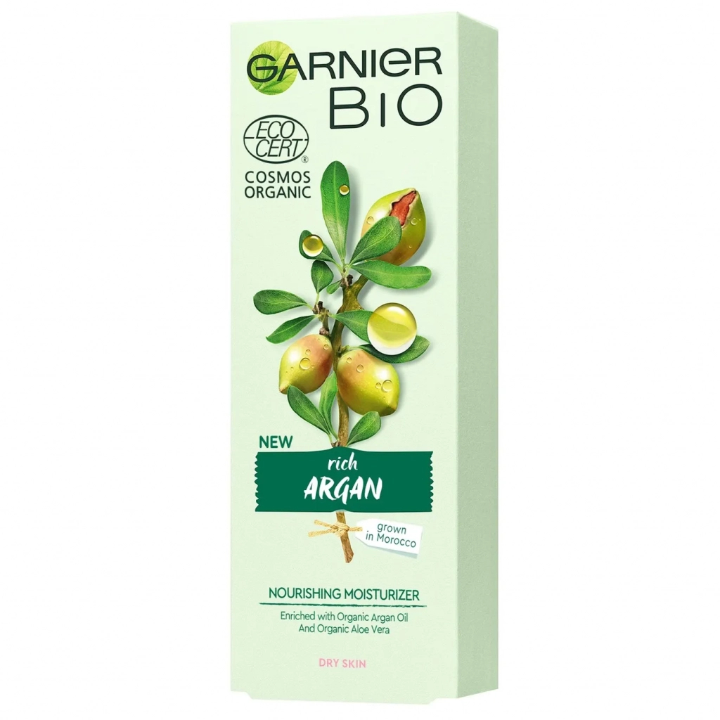 Крем для обличчя Garnier Bio Поживний з екстрактом аргани 50 мл (3600542264174) - зображення 1