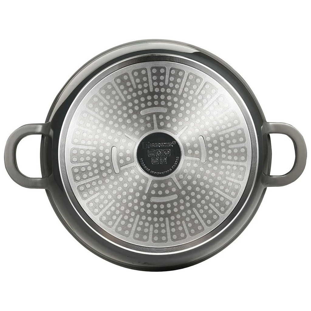 Сотейник Bergner Excalibur з кришкою 24 см Grey (BG-36103-GY) - зображення 4