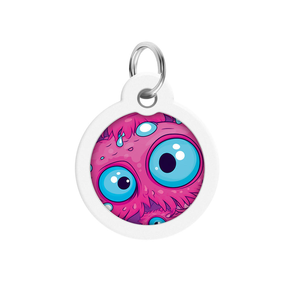 Адресник для тварин WAUDOG Smart ID з QR паспортом "Око монстра", коло 30 мм (230-4049) - зображення 2