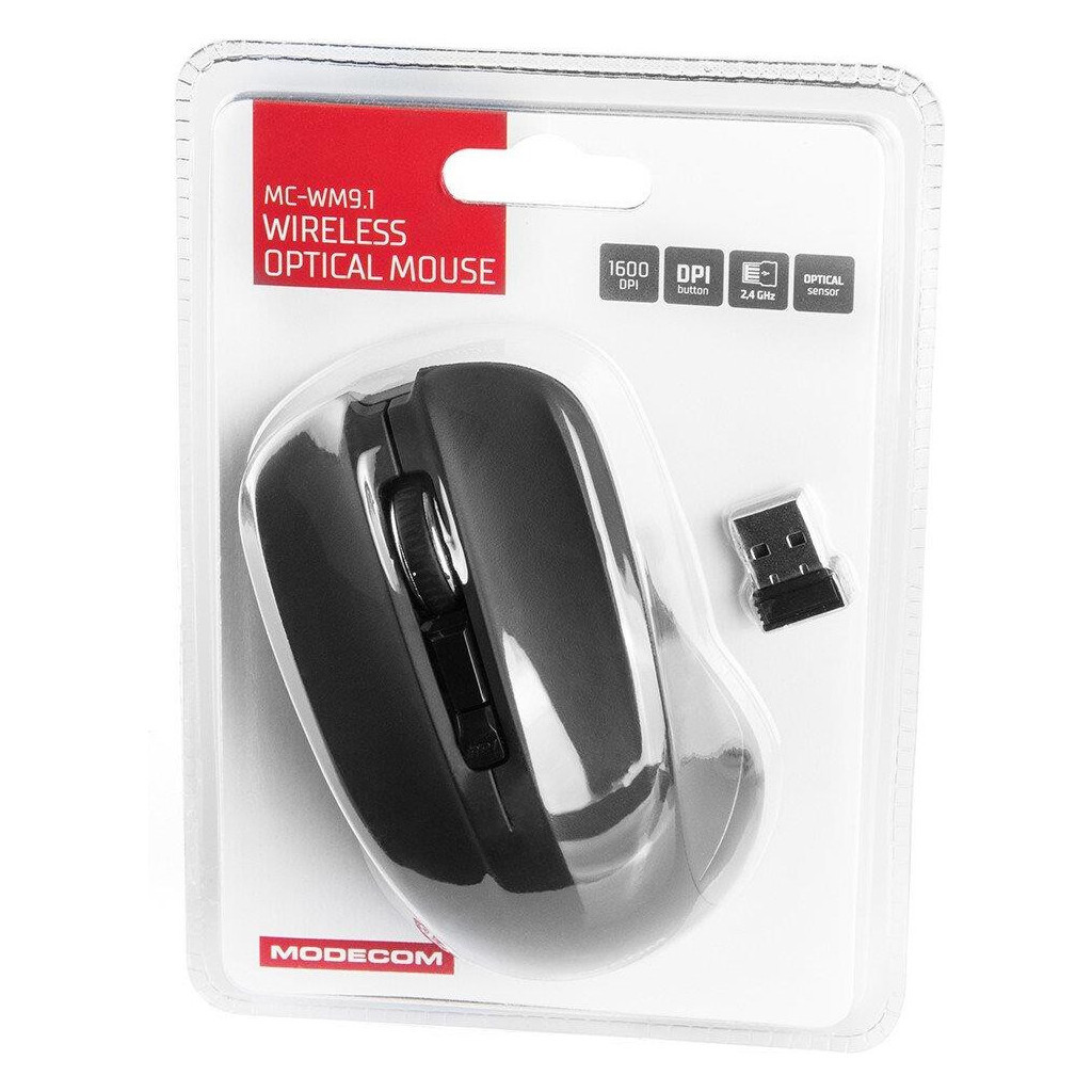 Мишка Modecom MC-M9.1 Wireless Black (M-MC-0WM9.1-100) - зображення 5