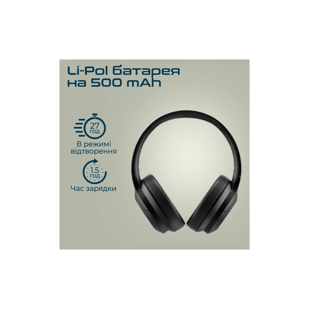Навушники Promate Concord ANC Black (concord.black) - зображення 6