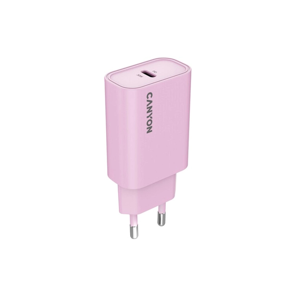 Зарядний пристрій Canyon 30CL OnCharge USB-C PD30W Pink (CNE-CHA30CLPK) - зображення 3