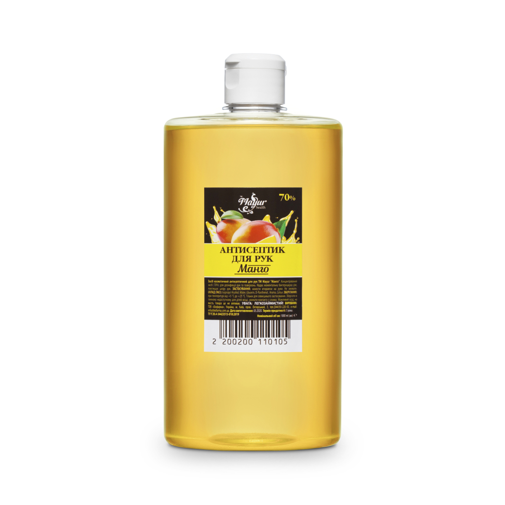 Антисептик для рук Mayur Манго 1 л (2200200110105) - зображення 1