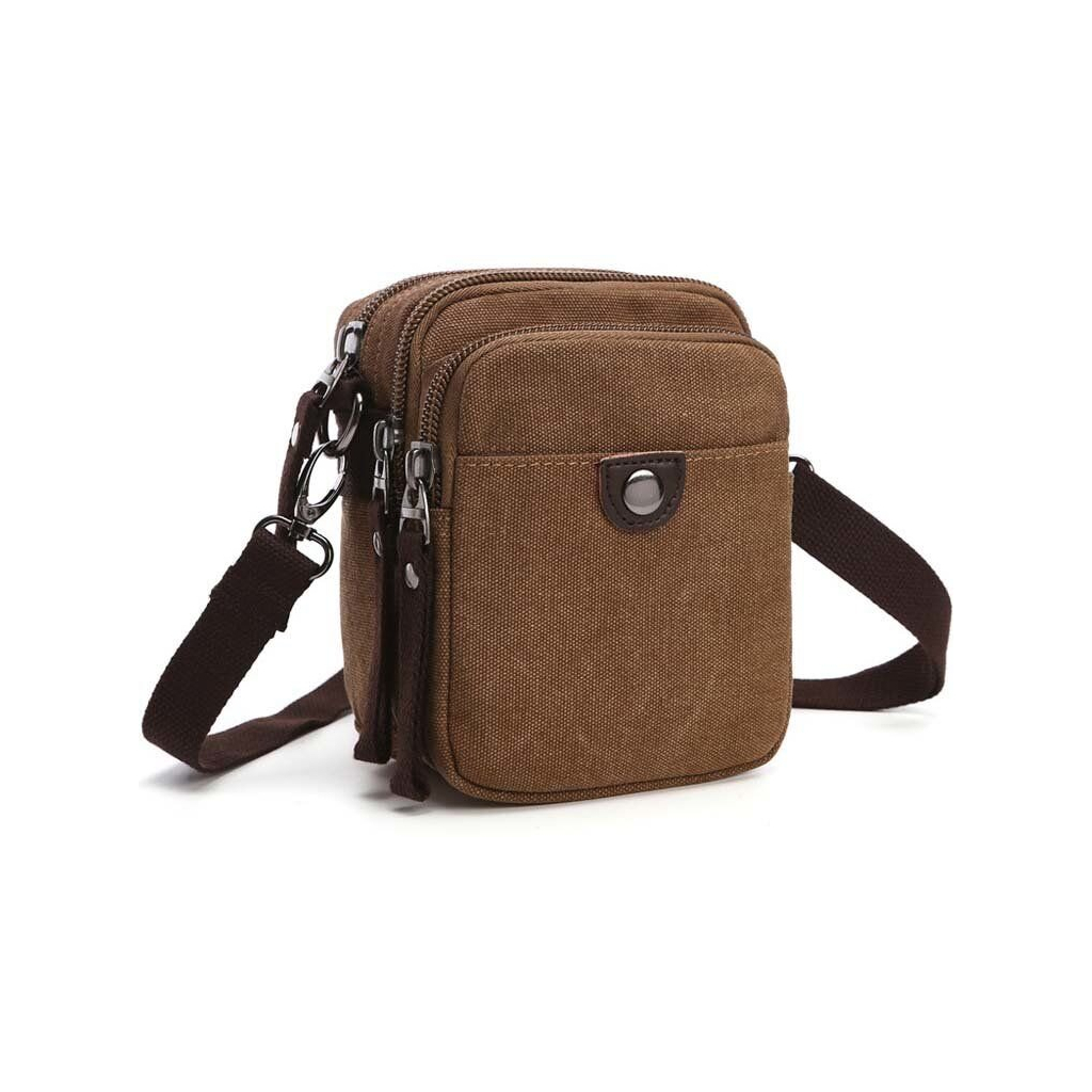 Сумка Vintage Текстильна Коричнева (20163) - зображення 1