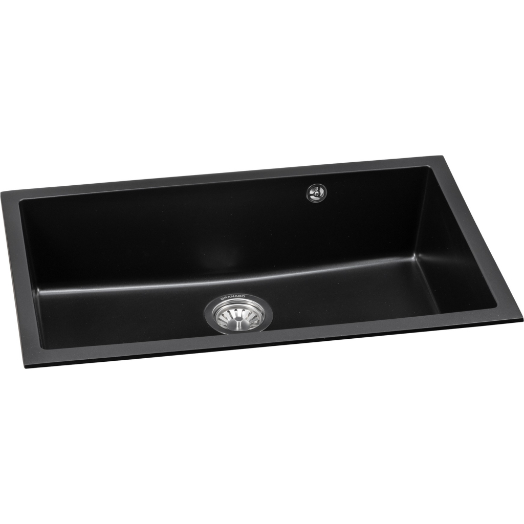 Мийка кухонна GRANADO Under top XL black shine (gr3701) - зображення 2