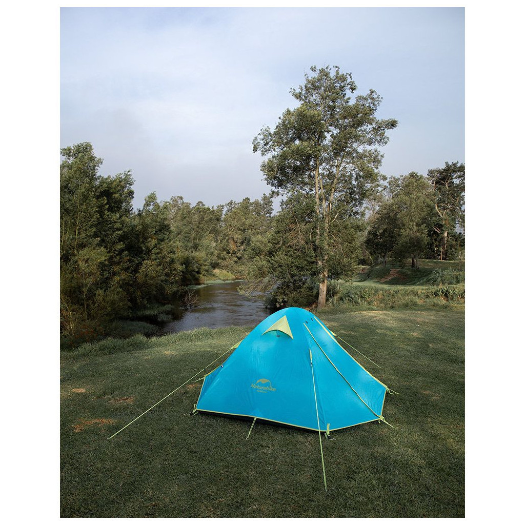 Намет Naturehike чотиримісний P-Series NH18Z044-P 210T/65D блакитний (6975641888055) - зображення 5