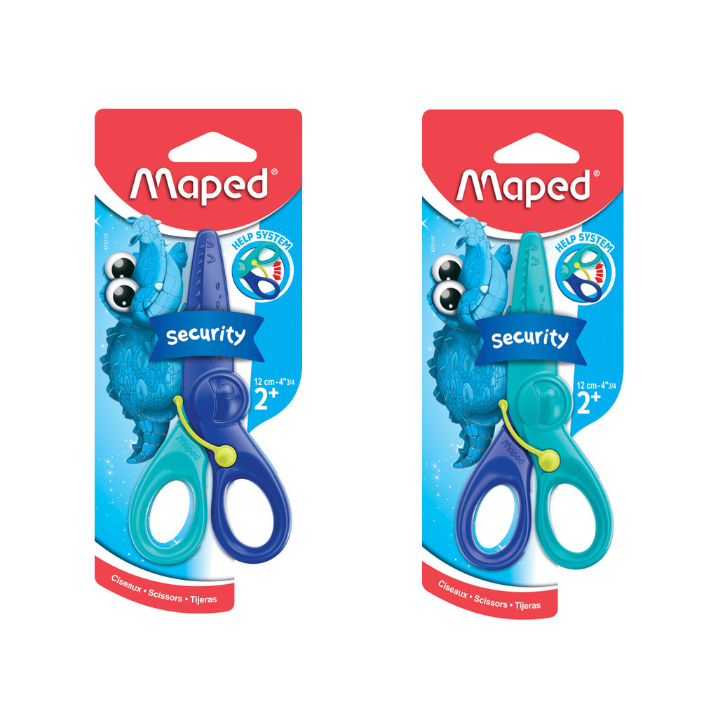 Ножиці Maped KidiPulse, 120мм, блістер, синьо-блакитний (MP.472110) - зображення 1