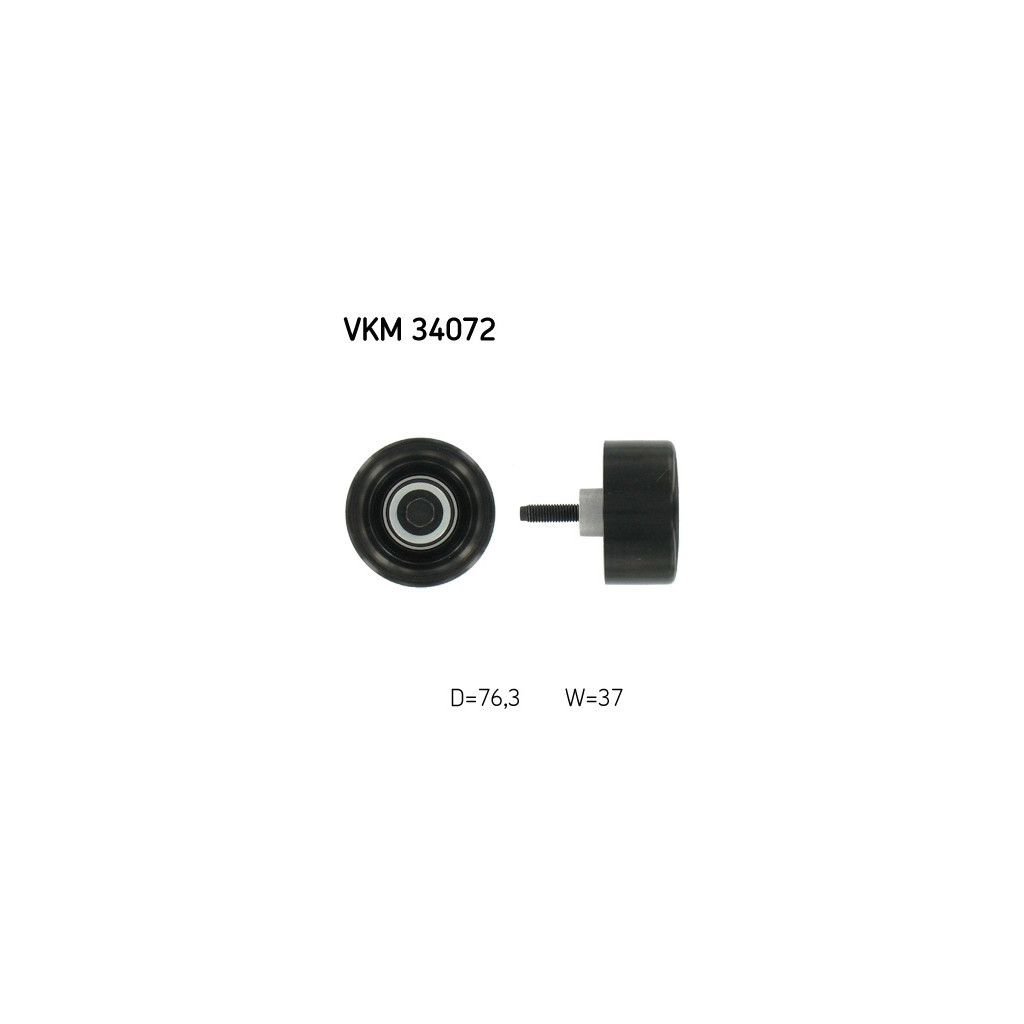 Ролик натягувача ременя SKF VKM 34072 - зображення 1