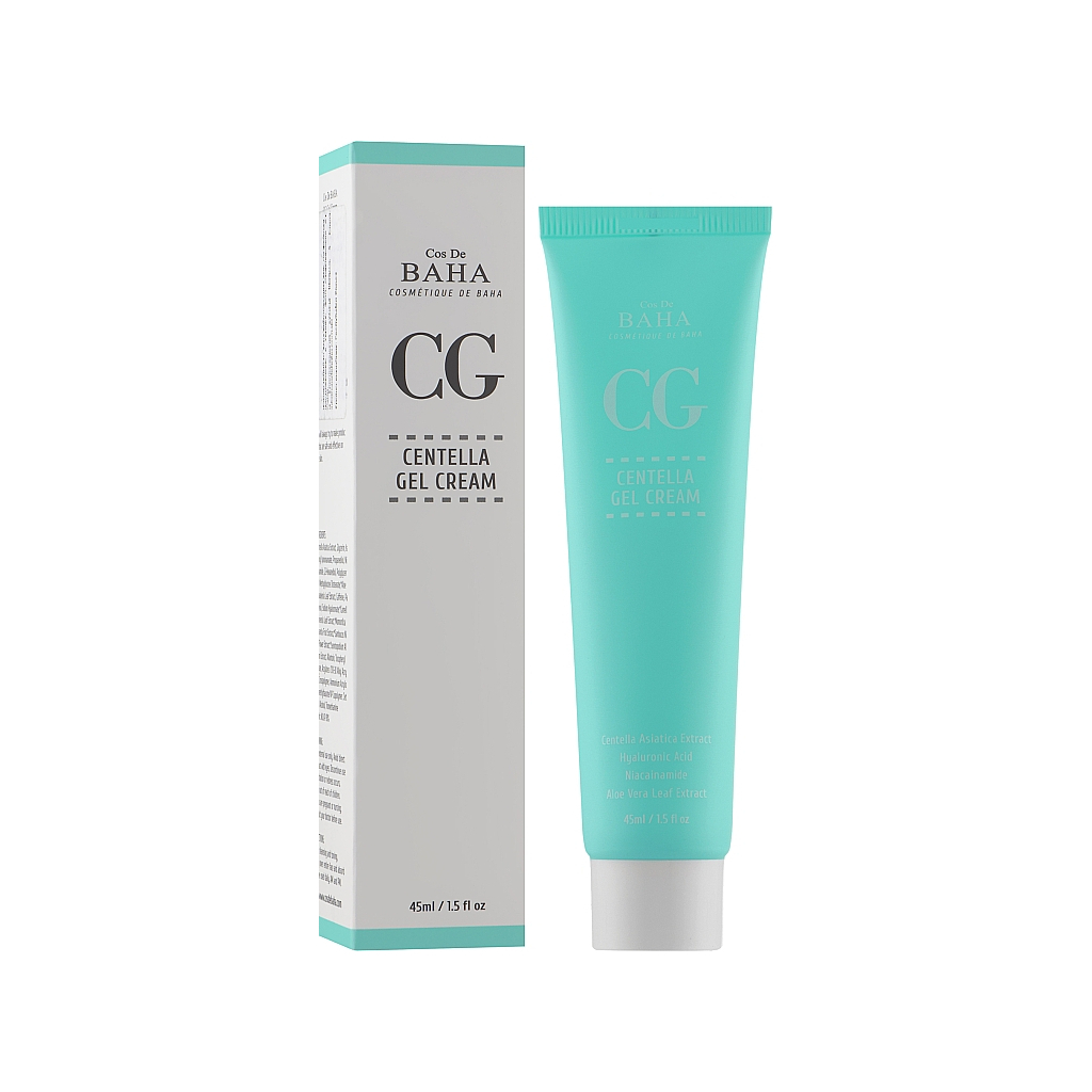 Крем для обличчя Cos De BAHA Centella Gel Cream Відновлювальний з центелою 45 мл (8809240318430) - зображення 2