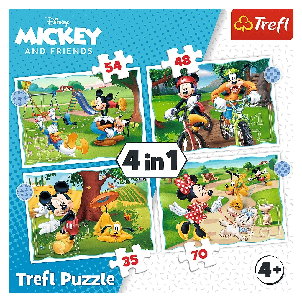 Пазл Trefl Mickey&friends Хороший день (35, 48, 54, 70) елемента (5900511346046) - изображение 6