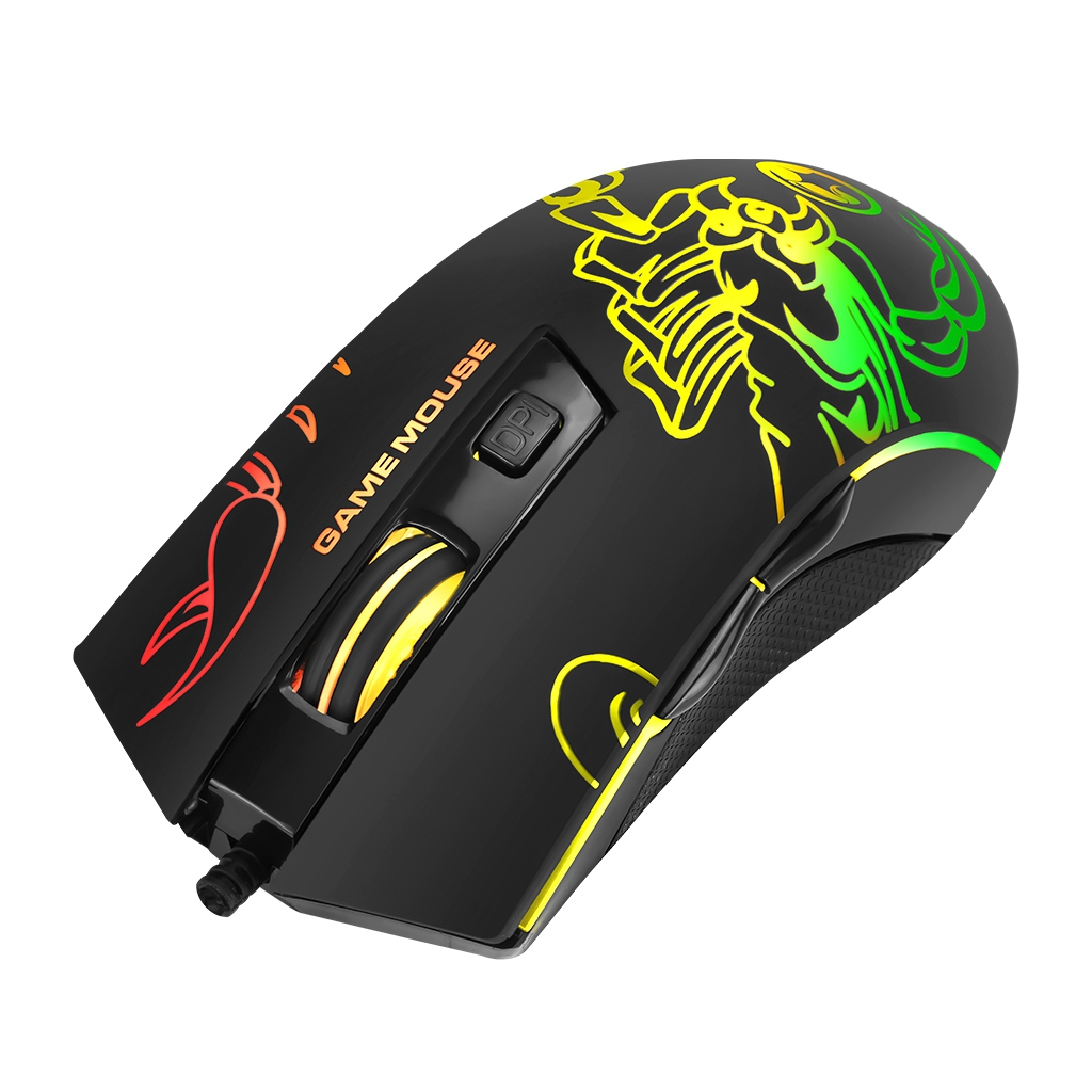 Мишка Marvo M209 LED USB Black (M209) - зображення 1