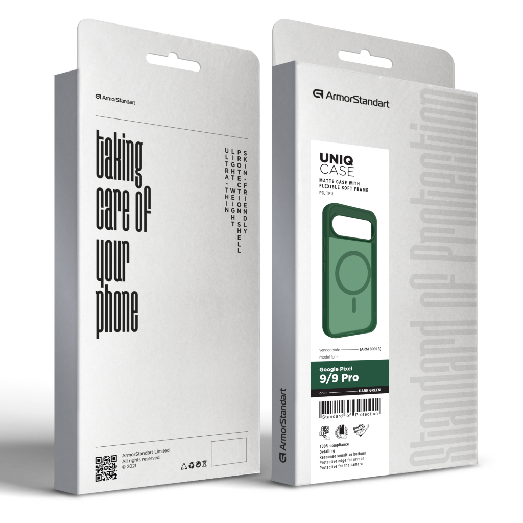 Чохол до мобільного телефона Armorstandart Uniq MagSafe Google Pixel 9 / 9 Pro Dark Green (ARM80913) - зображення 3