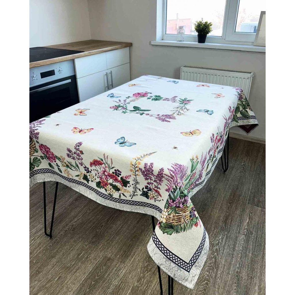 Скатертина Прованс Лавандове поле 95х100 (4823093438545) - зображення 4