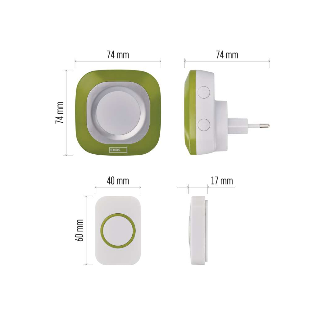 Дверний дзвінок EMOS бездротовий EMOS P5733G (P5733G) - picture 7