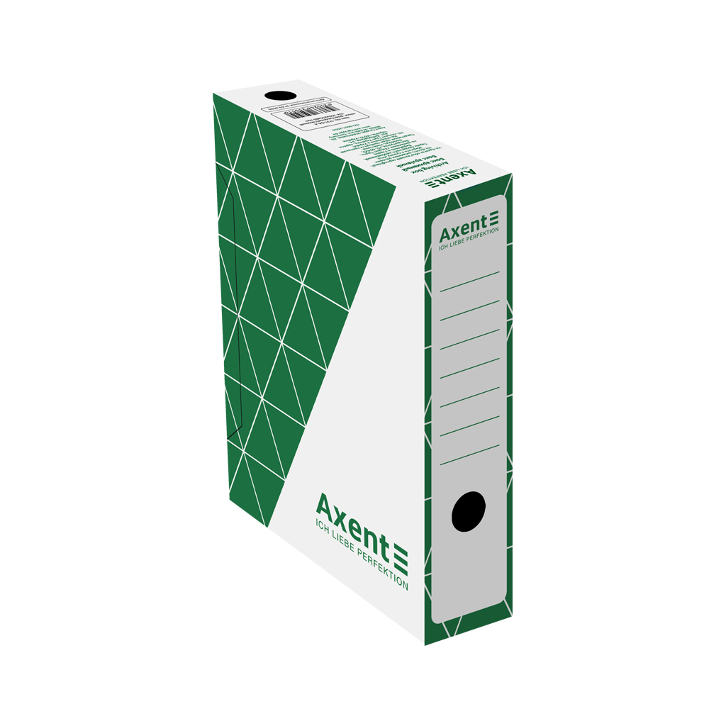 Архівний бокс Axent А4 80мм, зелений (1731-04-A) - зображення 1