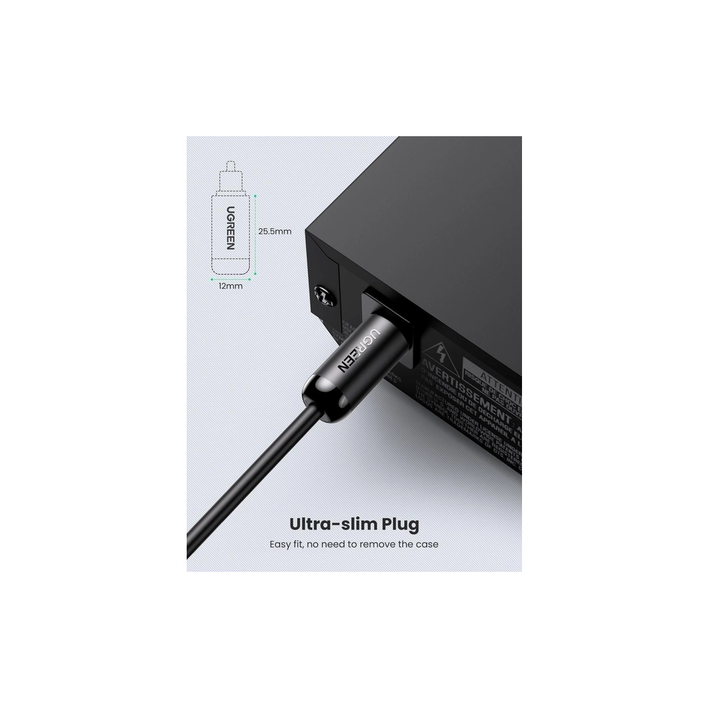 Кабель мультимедійний Optical Toslink 2.0m AV122 black Ugreen (70892) - picture 7