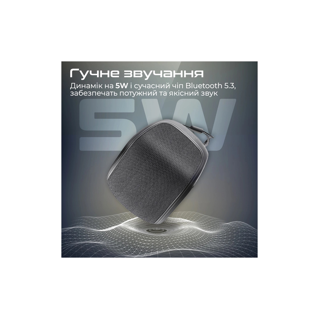 Акустична система Promate Mood 5W Black (mood.black) - зображення 2
