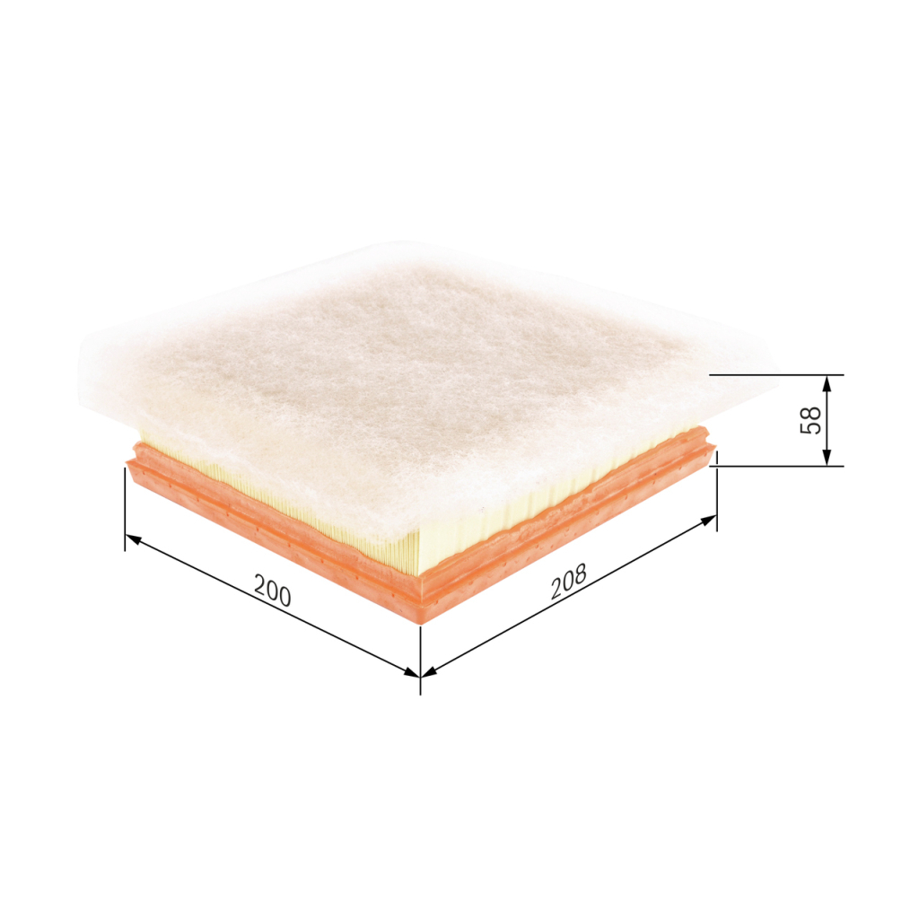 Повітряний фільтр для автомобіля Bosch F 026 400 235 - изображение 2