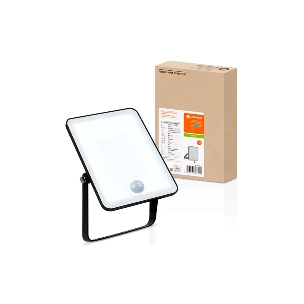 Прожектор LEDVANCE Flood ESSENTIAL SENSOR 20W 840 BK IP65 (4058075768277) - зображення 5