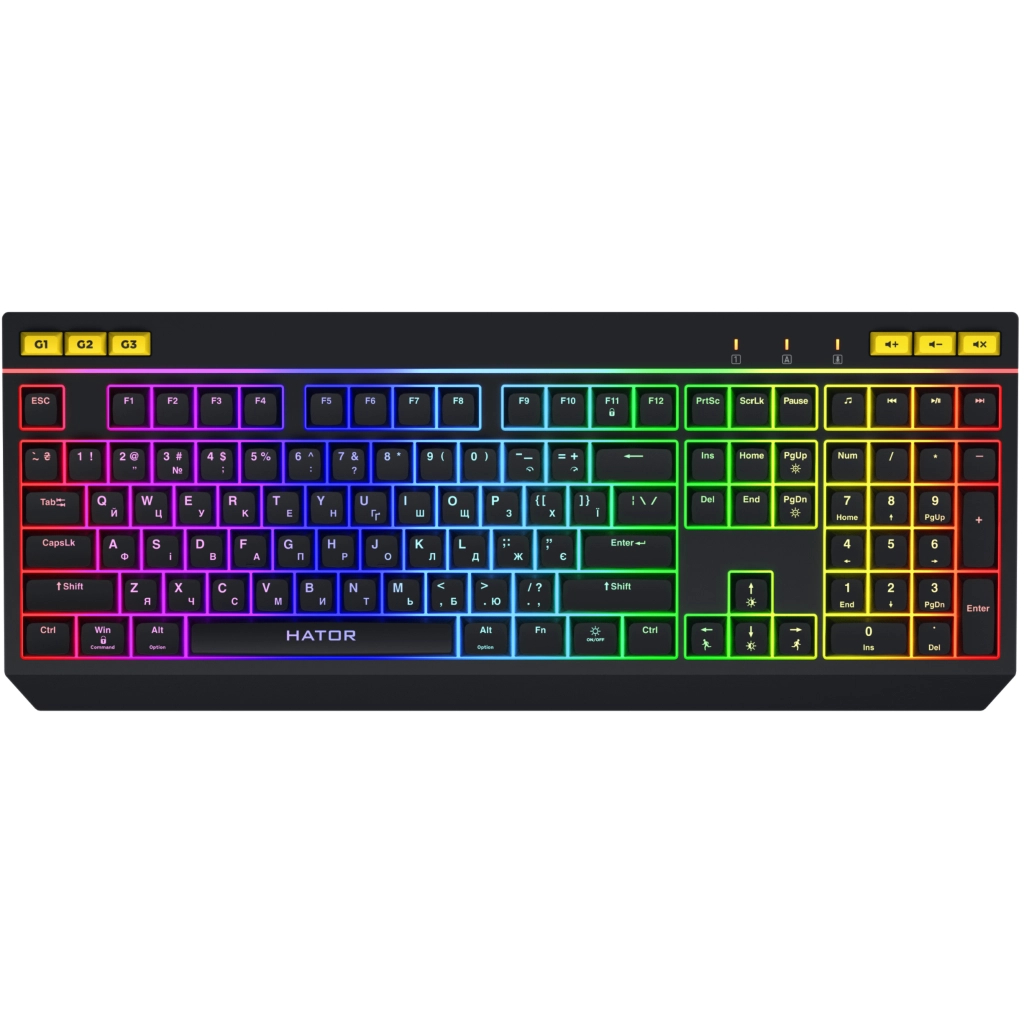 Клавіатура Hator Icefall USB Black (HTK402UA) - зображення 1