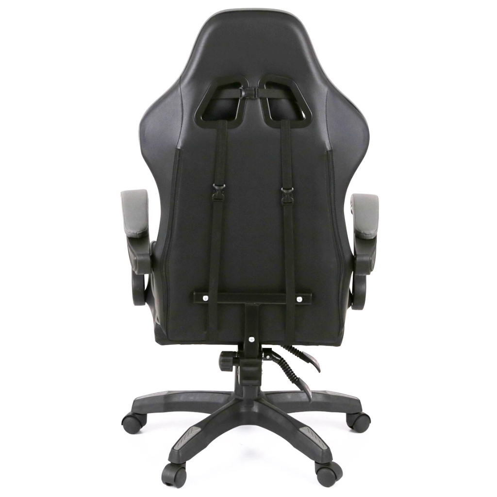 Крісло ігрове Аклас Бешкет ANF підліткове Чорний (PU-чорний/сірий) (00160338) - зображення 5