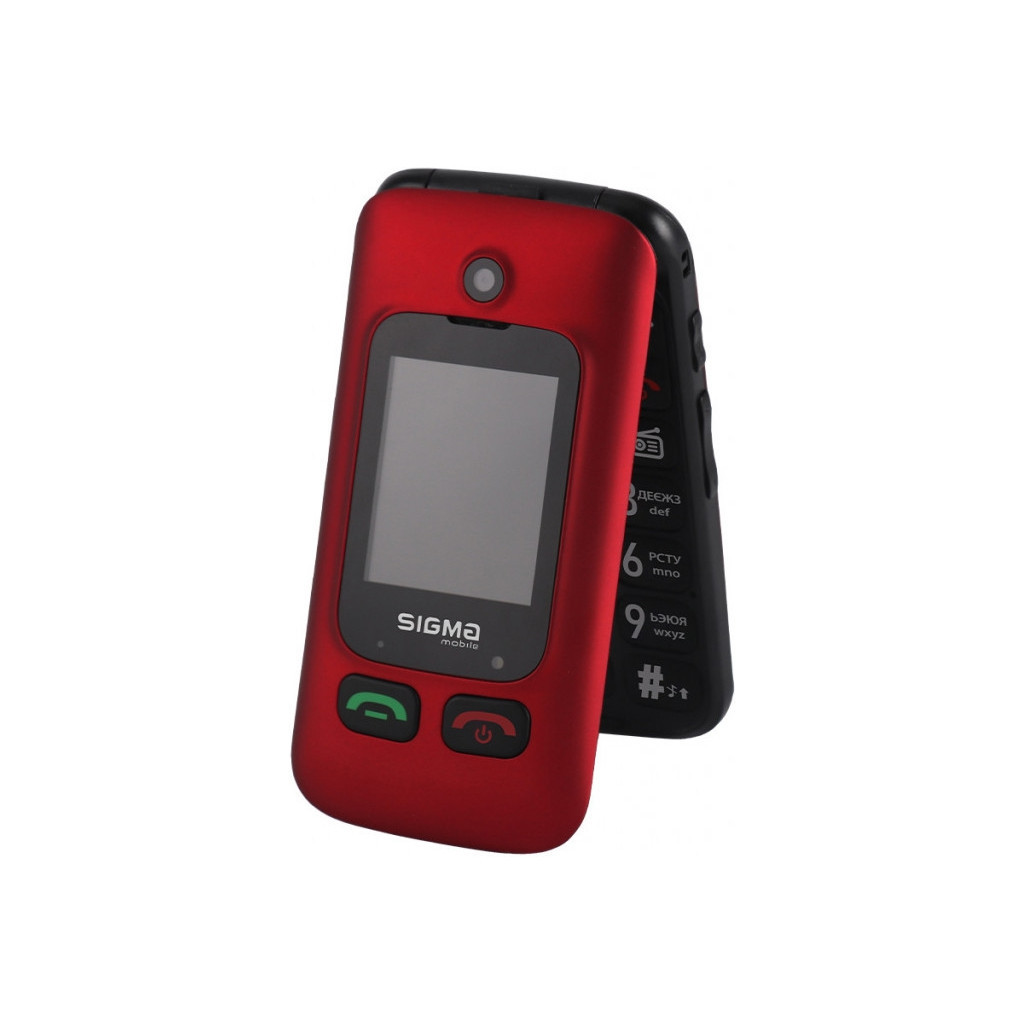 Мобільний телефон Sigma Comfort 50 Shell Duo Type-C Red Black (4827798212516) - зображення 3